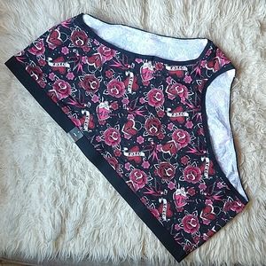 Torrid Curve Rockabilly Briefs Plus Size 6 Roses Hearts Love